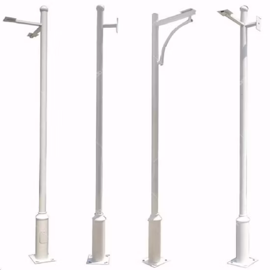 Palo per telecamera rotondo in acciaio zincato a caldo per il monitoraggio