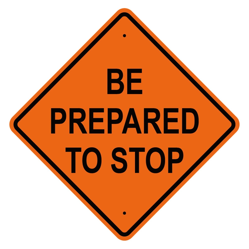 Warning Aluminum Plate Reflective Road Sign