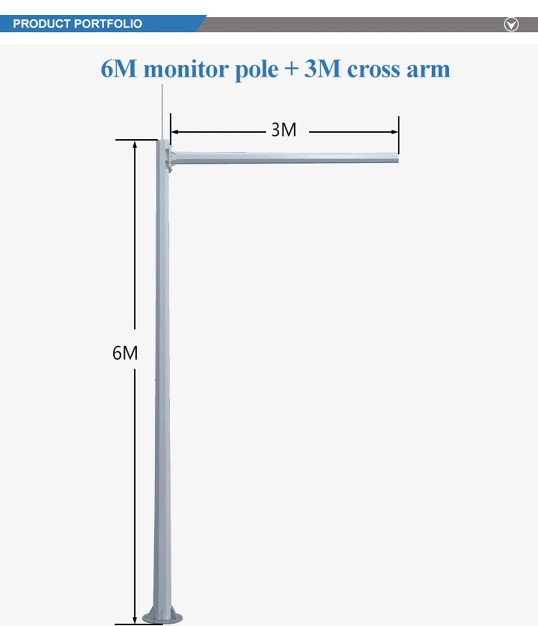 Galvanized Traffic and Telescopic CCTV Camera Mast Steel Pole for Monitoring