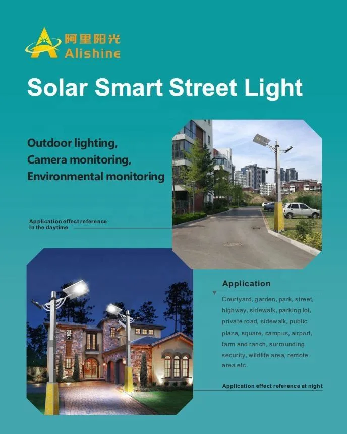 Solar Street Light Smart City Pole with Monitoring and Environmental Function