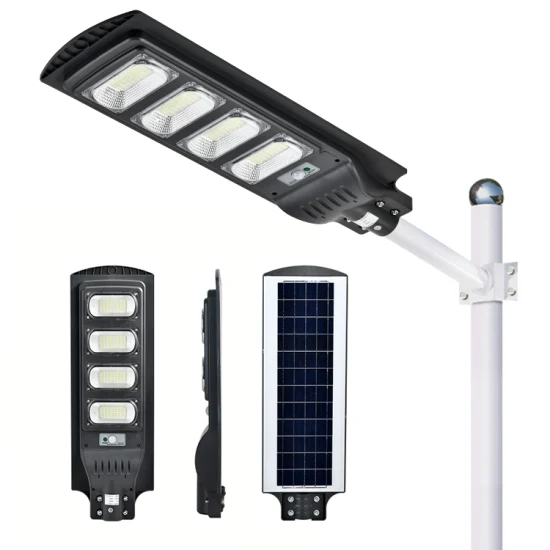 Miglior prezzo all'ingrosso 100W 150W 200W 250W Pannello esterno alimentato a energia Sensore di movimento dell'inondazione Strada Parete esterna del giardino LED All in One Lampione stradale solare