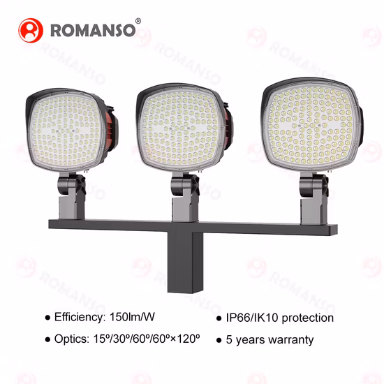 Illuminazione per esterni da campo da stadio a LED Romanso Open Air 1000W 600 Watt